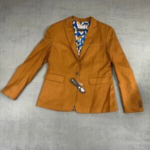 New Funwear Gremlins Womens Brown Classic Button Blazer Riding Jacket Plus 8 NWT